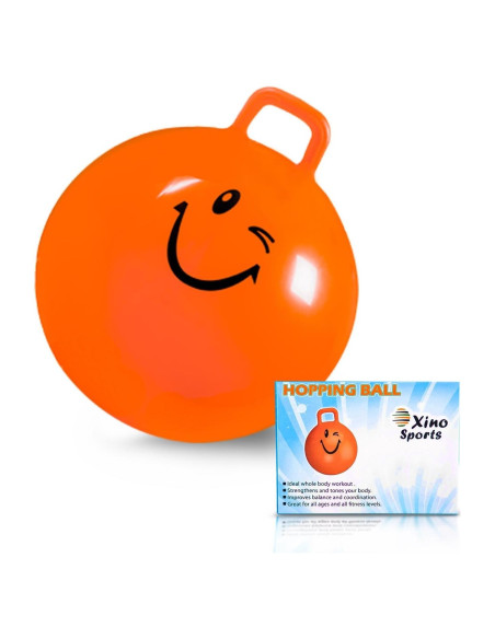 Bola Saltarina Xino Sports Naranja 56 cm para Niños y Adultos