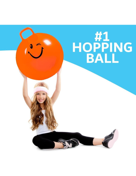 Bola Saltarina Xino Sports Naranja 56 cm para Niños y Adultos