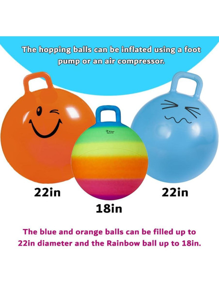 Bola Saltarina Xino Sports Naranja 56 cm para Niños y Adultos