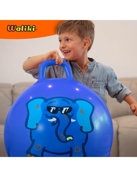 Pelota Saltarina Waliki 45 cm para Niños 3-6 Años Azul