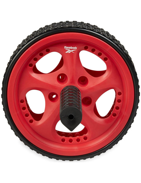 Rueda Abdominal Reebok - Rojo, 100 kg, Ergonomía y Tracción