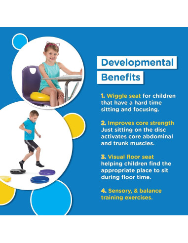 Paquete de 2 Discos de Equilibrio Bintiva - Almohadilla de Movimiento