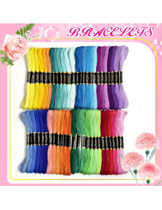 Hilo de Bordado Algodón 50 Colores Arcoíris LE PAON 800 cm 2