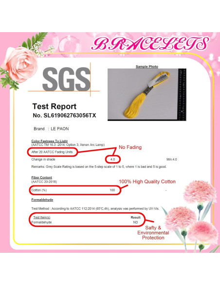 Hilo de Bordado Algodón 50 Colores Arcoíris LE PAON 800 cm