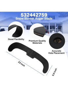 Juego de Cuchillas de Auger Husqvarna 532442759 para Quitanieves 2