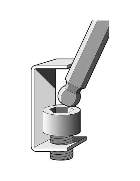 Llave Allen T-Handle EKLIND 64850 5mm con mango ergonómico