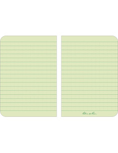 Cuaderno de Bolsillo Rite in the Rain Verde 3.5" x 5" Impermeable 2