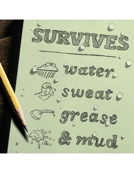 Cuaderno de Bolsillo Rite in the Rain Verde 3.5" x 5" Impermeable Cuaderno de Bolsillo Rite in the Rain Verde 3.5" x 5" Impermeable