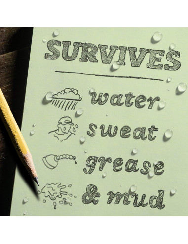 Cuaderno de Bolsillo Rite in the Rain Verde 3.5" x 5" Impermeable