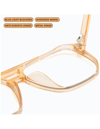 Gafas de Bloqueo de Luz Azul Livho Aviador Cuadradas