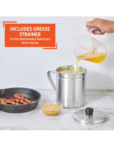 Dispensador de Grasa de Aluminio IMUSA 1.42 Litros Plata