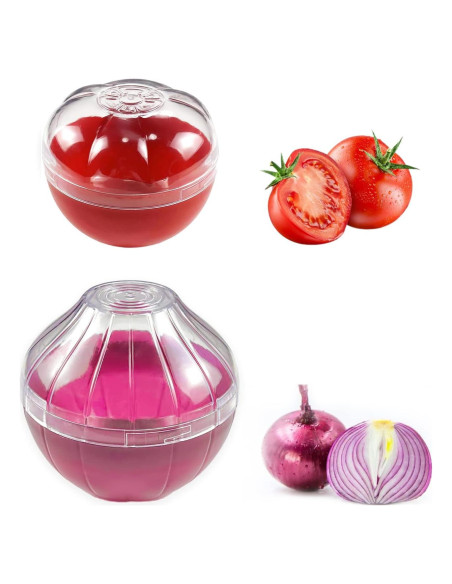 Contenedores de Almacenamiento Frutas y Verduras Magicleast 2PCS