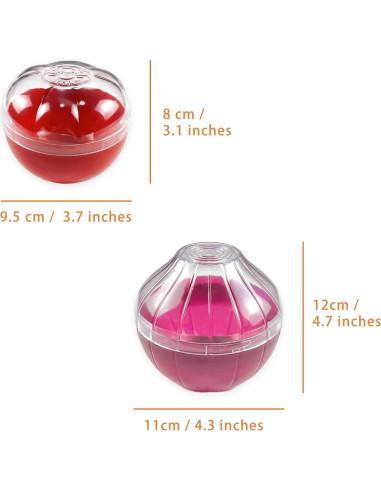 Contenedores de Almacenamiento Frutas y Verduras Magicleast 2PCS