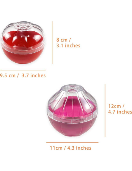 Contenedores de Almacenamiento Frutas y Verduras Magicleast 2PCS