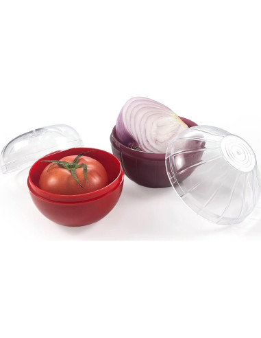 Contenedores de Almacenamiento Frutas y Verduras Magicleast 2PCS