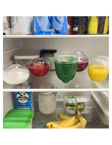 Contenedores de Almacenamiento Frutas y Verduras Magicleast 2PCS