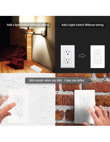 Interruptor de Luz Inalámbrico HUMPPTOM Regulador 200W Alexa