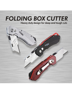 Cuchillo Utility Plegable KATA 3-Pack con 12 Cuchillas SK5 2