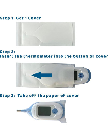 Cubiertas desechables para termómetros rectales PAPA-MEET - 100 pcs