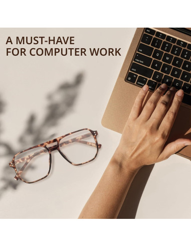 Gafas de Bloqueo de Luz Azul Livho Aviador Cuadradas