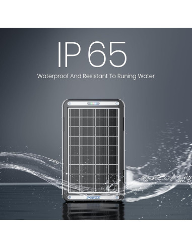 Cargador Solar de Batería POWOXI 15W 12V con MPPT