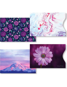 8 Fundas Bloqueadoras RFID PokCat en Púrpura, Diseño Único 2