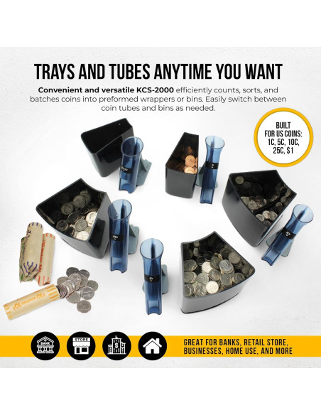 Kolibri KCS-2000 Máquina Contadora de Monedas Profesional