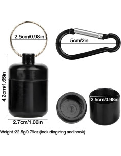 Estuche de Transporte Cecliy para Tapones de Oído - 4 Paquetes Metal 2