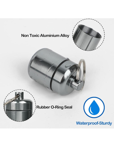 Estuche de Transporte Cecliy para Tapones de Oído - 4 Paquetes Metal