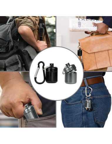 Estuche de Transporte Cecliy para Tapones de Oído - 4 Paquetes Metal