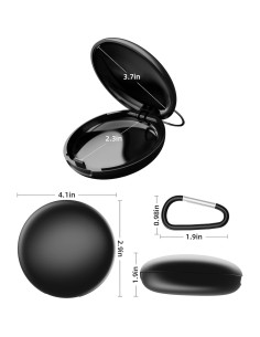 Estuche Organizador Yawsoy para Tapones de Oídos Negro 2