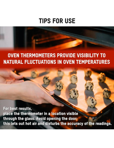 Termómetro de Horno Taylor 5932, Acero Inoxidable 8 cm