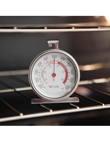 Termómetro de Horno Taylor 5932, Acero Inoxidable 8 cm