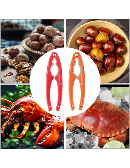 Cascanueces de Acero Inoxidable Little Cook - 2 Piezas, Ergonómico