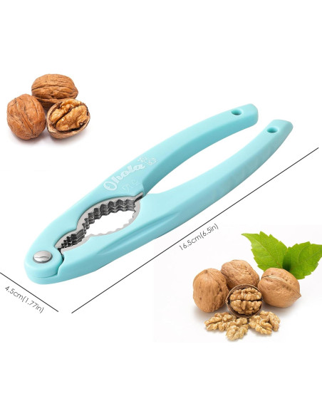 Cascanueces de Acero Inoxidable OHOLA - 2 Piezas, Mango Ergonómico