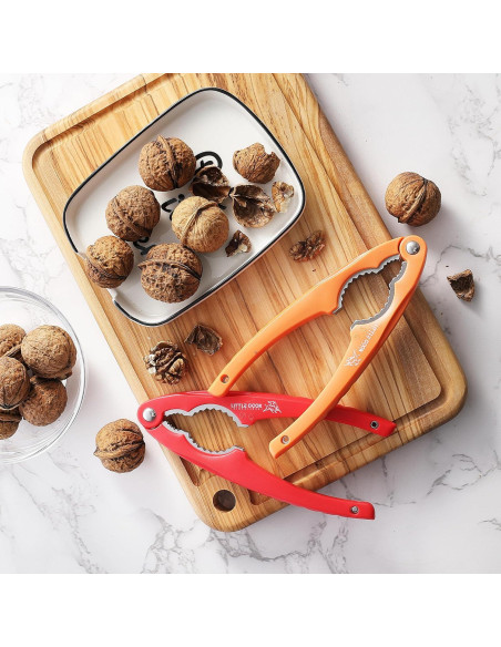 Cascanueces de Acero Inoxidable Little Cook - 2 Piezas, Ergonómico