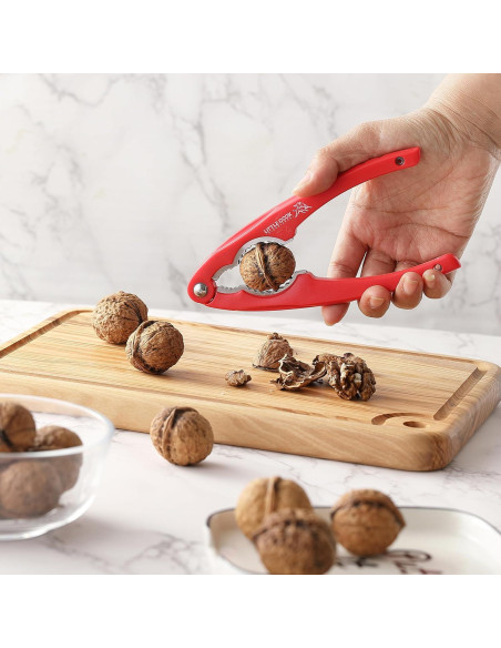 Cascanueces de Acero Inoxidable Little Cook - 2 Piezas, Ergonómico