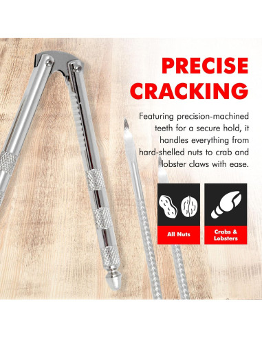 Cascanueces Clásico Chef Craft 17.15 cm Acero Inoxidable