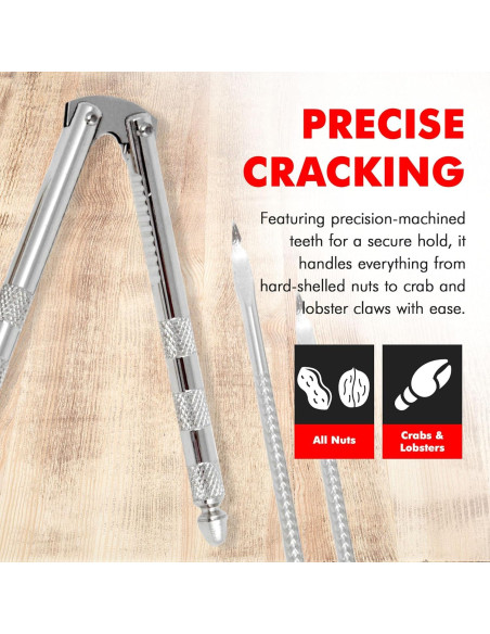 Cascanueces Clásico Chef Craft 17.15 cm Acero Inoxidable