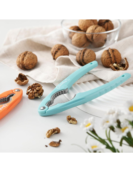 Cascanueces de Acero Inoxidable OHOLA - 2 Piezas, Mango Ergonómico