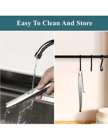 Removedor de Escamas de Pescado Adorambling Acero Inoxidable 21.1 cm