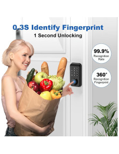 Cerradura Inteligente DINSTECH DS02 con Huella Digital y APP 2