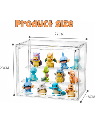 Caja de Exhibición Acrílica Transparente Adoture 27x23cm