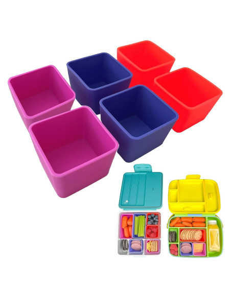 Divisores de Almuerzo de Silicona Berry Good Lunch 6pcs