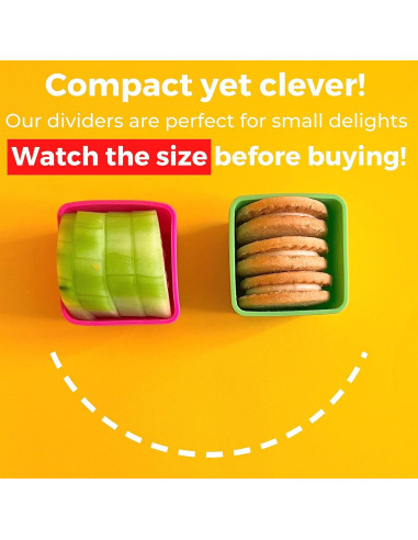 Divisores de Almuerzo de Silicona Berry Good Lunch 6pcs