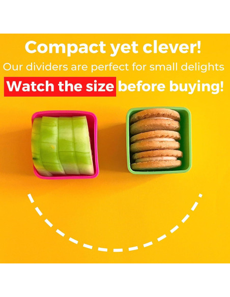 Divisores de Almuerzo de Silicona Berry Good Lunch 6pcs