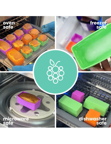 Divisores de Almuerzo de Silicona Berry Good Lunch 6pcs