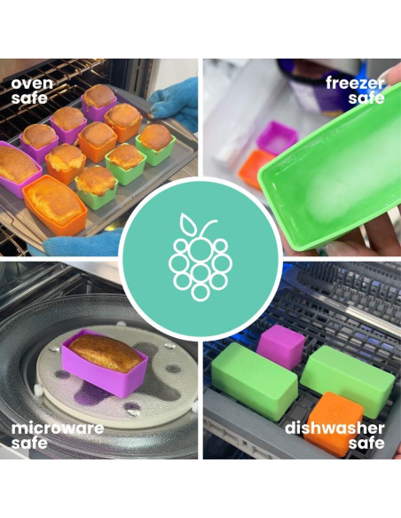 Divisores de Almuerzo de Silicona Berry Good Lunch 6pcs