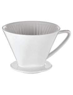 Filtro de Café de Porcelana Cilio C104943 4 Medio Blanco