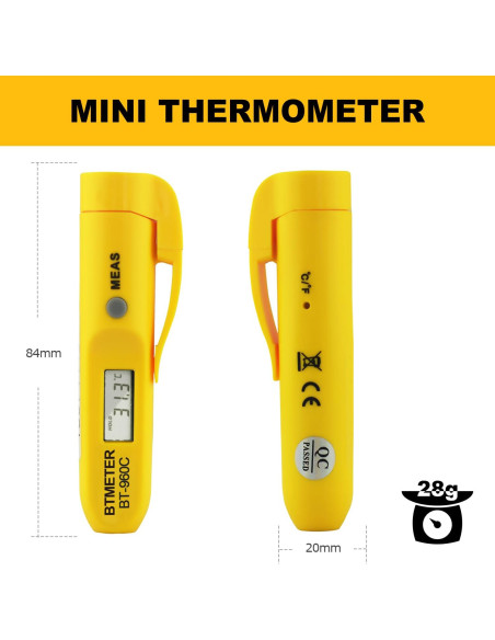 Termómetro Infrarrojo de Alimentos Kethvoz Digital Sin Contacto